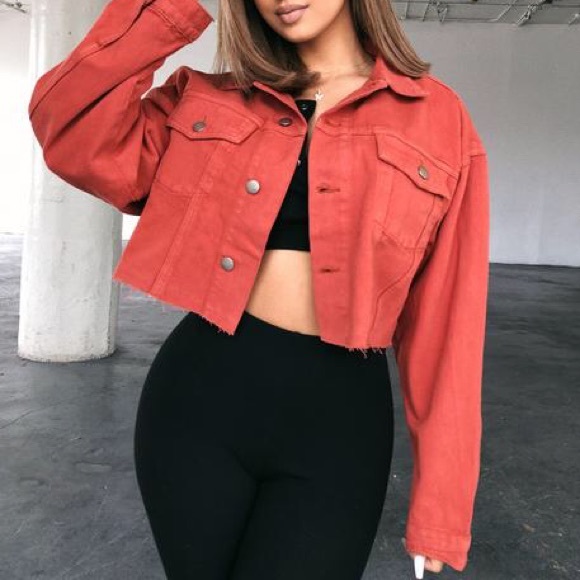 Jackets & Blazers - Copper Cropped Jacket